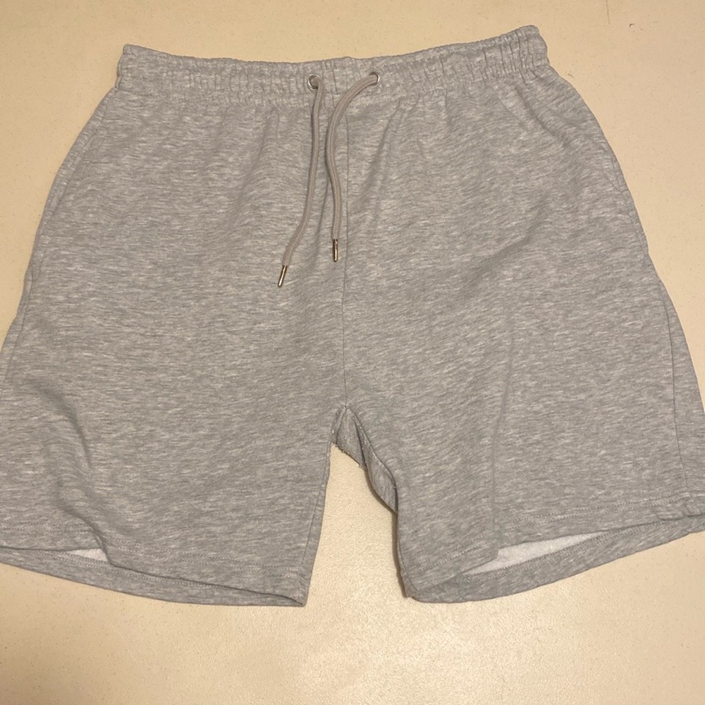 Primark Gray Athletic Shorts with Drawstring Waistband
